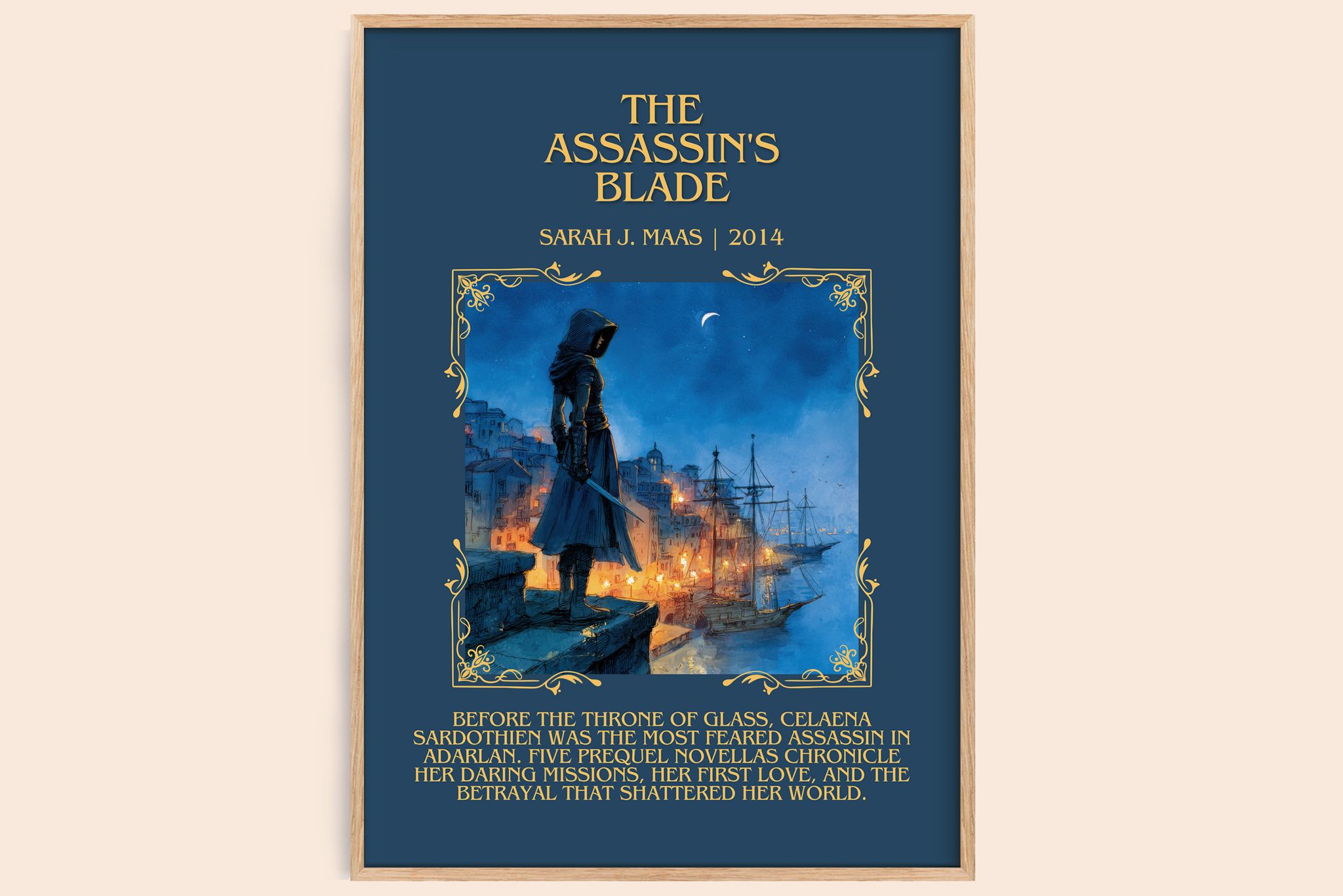 The Assassin's Blade Minimalist Book Poster by Sarah J. Maas