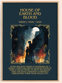 House Of Earth And Blood Minimalist Book Poster by Sarah J. Maas – image 1