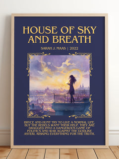 House Of Sky And Breath Minimalist Book Poster by Sarah J. Maas – image 2
