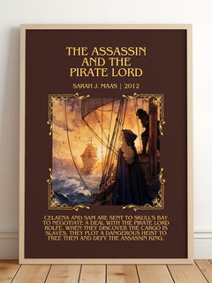 Assassin And The Pirate Lord Minimalist Book Poster by Sarah J. Maas – image 2