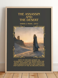 The Assassin And The Desert Minimalist Book Poster by Sarah J. Maas – image 2