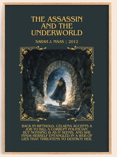 Assassin And The Underworld Minimalist Book Poster by Sarah J. Maas – image 1