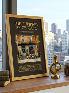 The Pumpkin Spice Café Minimalist Book Poster by Laurie Gilmore – image 3