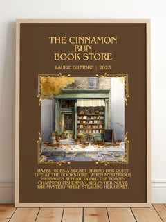 The Cinnamon Bun Book Store Minimalist Book Poster by Laurie Gilmore – image 2