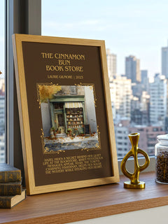 The Cinnamon Bun Book Store Minimalist Book Poster by Laurie Gilmore – image 3