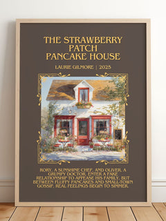 Strawberry Patch Pancake House Minimalist Book Poster by L. Gilmore – image 2