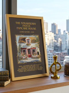 Strawberry Patch Pancake House Minimalist Book Poster by L. Gilmore – image 3