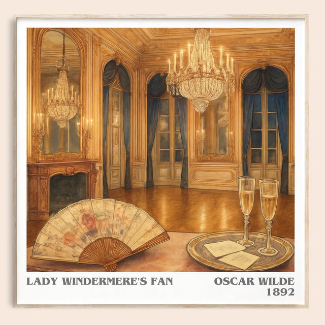 Lady Windermere's Fan Literary Art Print by Oscar Wilde
