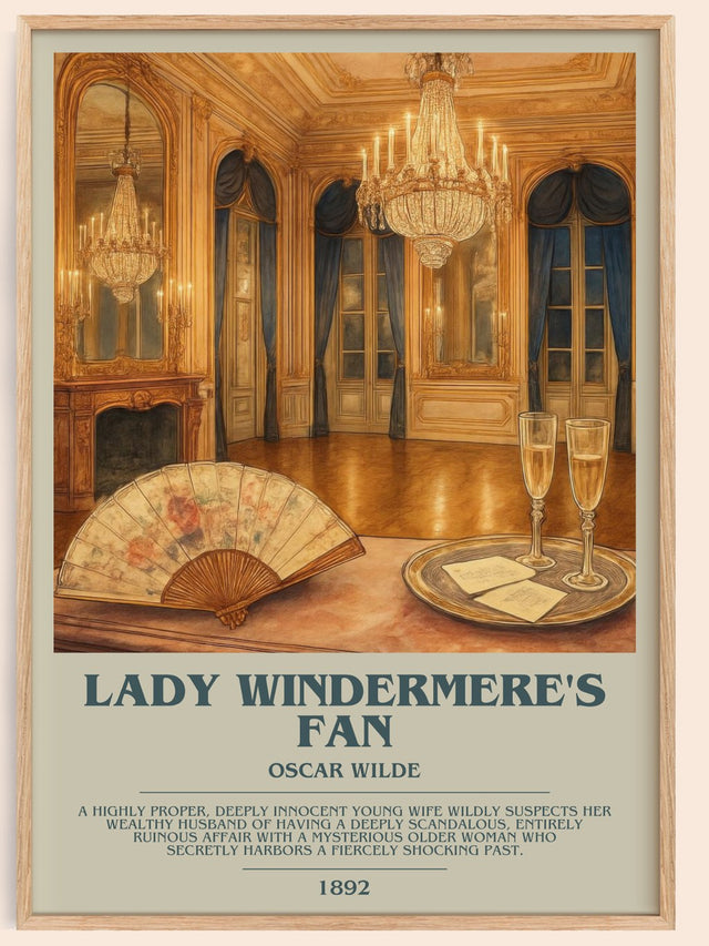 Lady Windermere's Fan Bookish Wall Art by Oscar Wilde