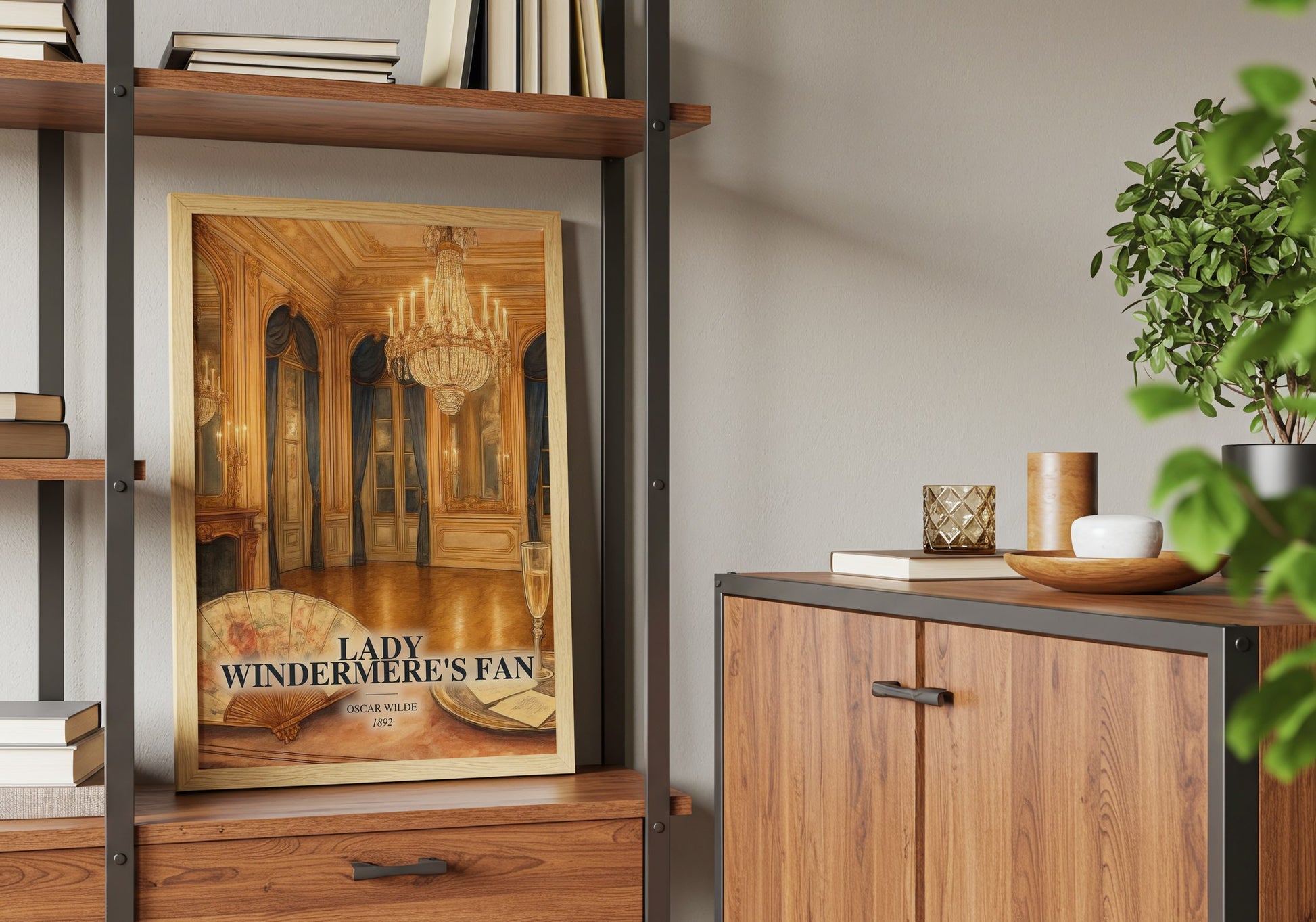 Lady Windermere'S Fan book watercolour illustration paper finish options – matte satin gloss