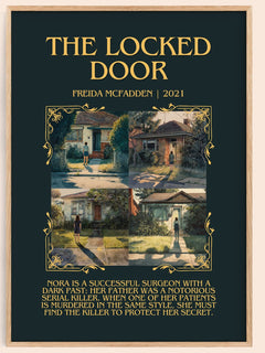 The Locked Door Minimalist Book Poster by Freida McFadden – image 1