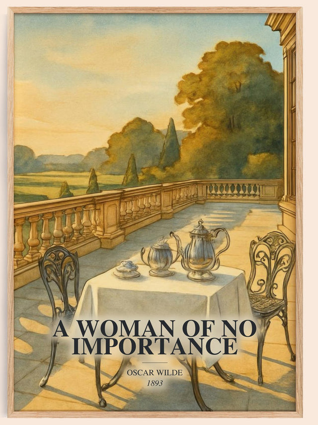 A Woman Of No Importance Book Watercolour Illustration by Oscar Wilde