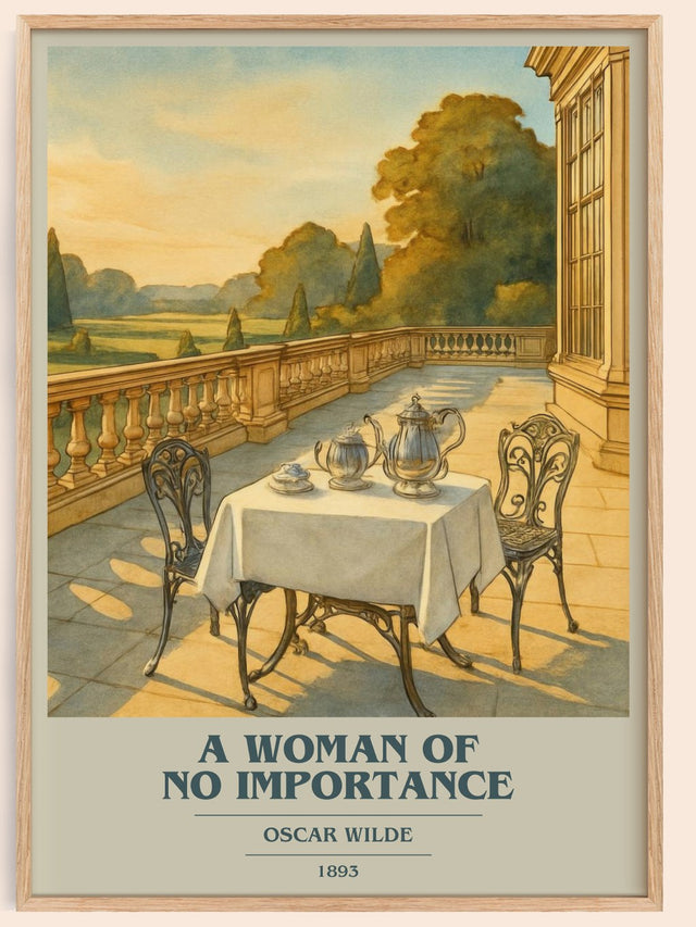 A Woman Of No Importance Book Cover Poster by Oscar Wilde