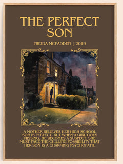 The Perfect Son Minimalist Book Poster by Freida McFadden – image 1