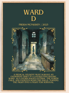 Ward D Minimalist Book Poster by Freida McFadden – image 1