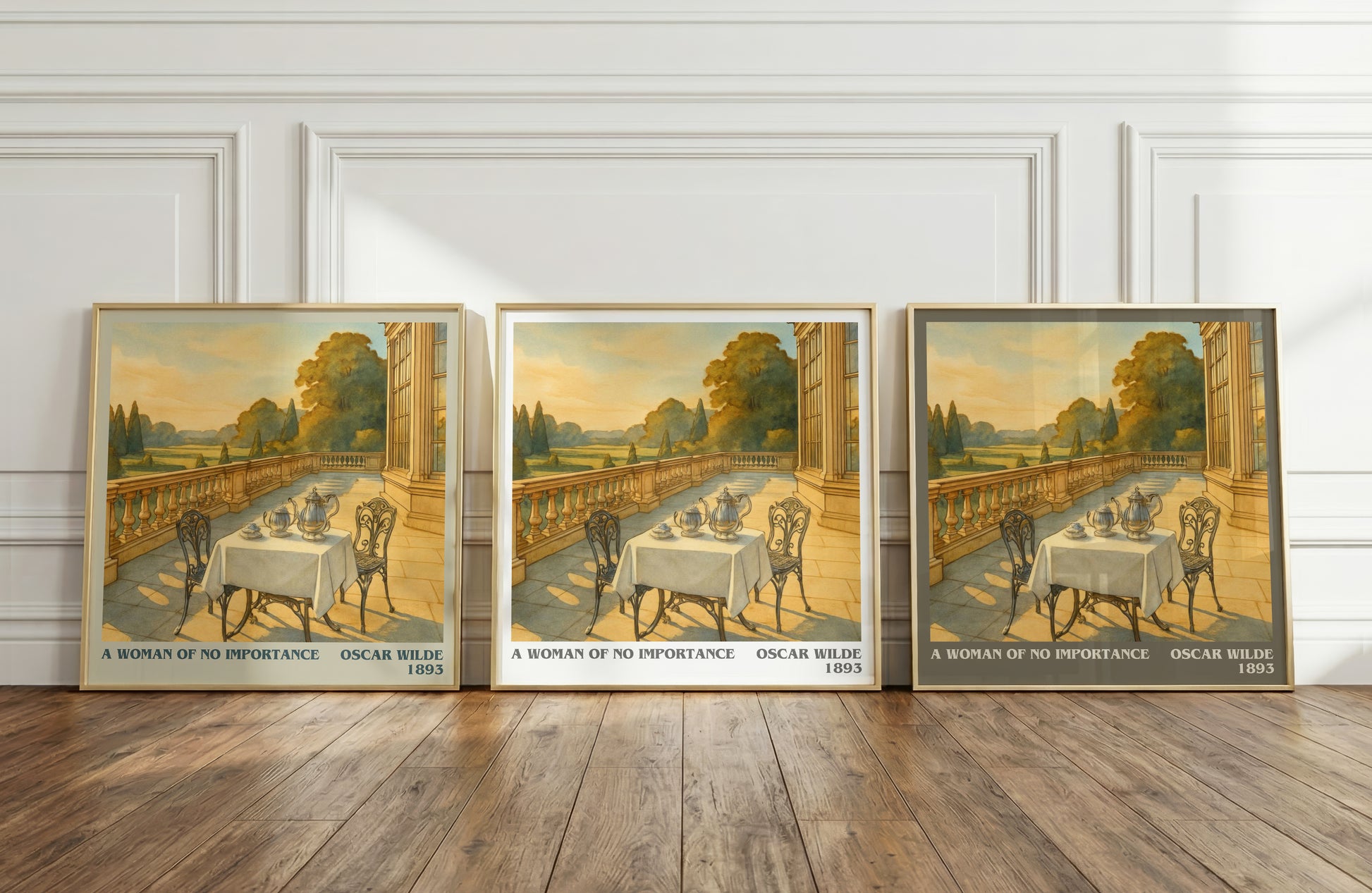 A Woman Of No Importance literary art print colour and style options – Oscar Wilde book art