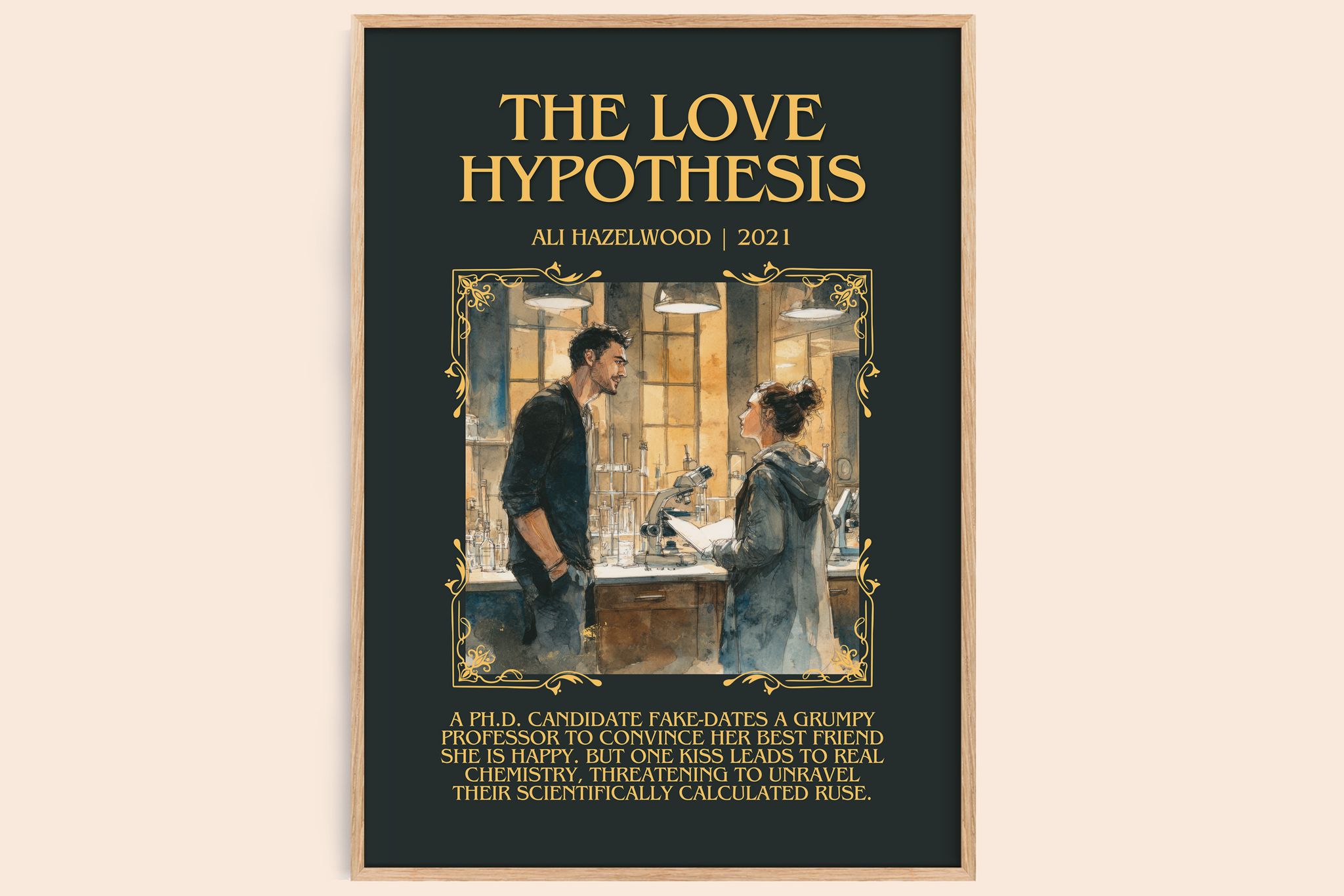 The Love Hypothesis Minimalist Book Poster by Ali Hazelwood