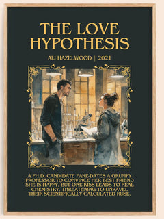 The Love Hypothesis Minimalist Book Poster by Ali Hazelwood – image 1