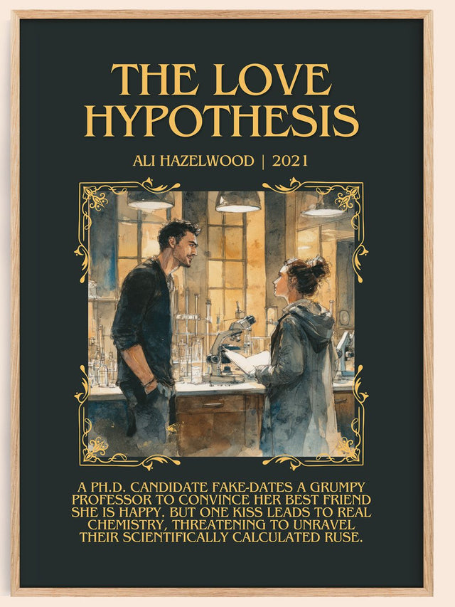 The Love Hypothesis Minimalist Book Poster by Ali Hazelwood