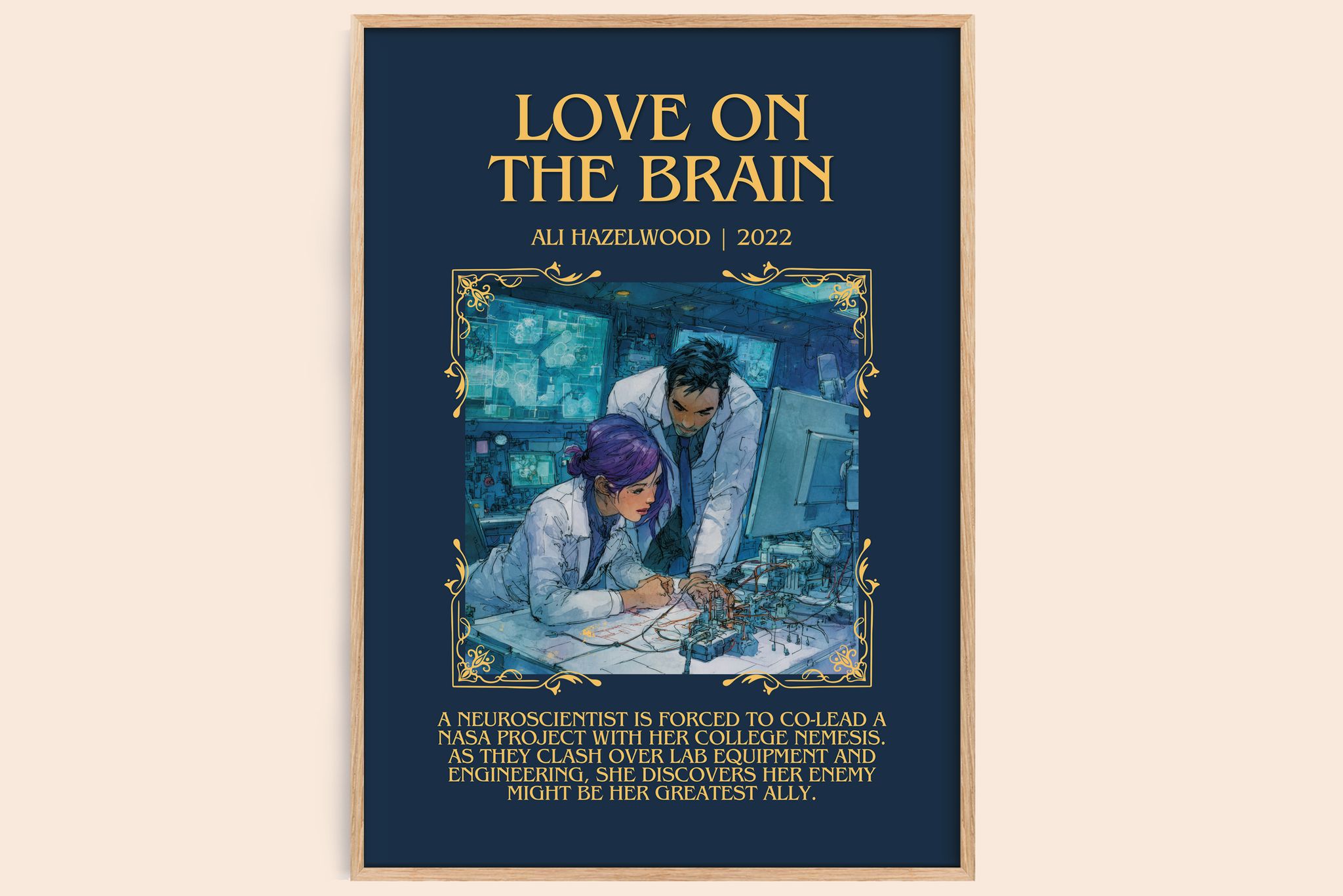 Love On The Brain Minimalist Book Poster by Ali Hazelwood