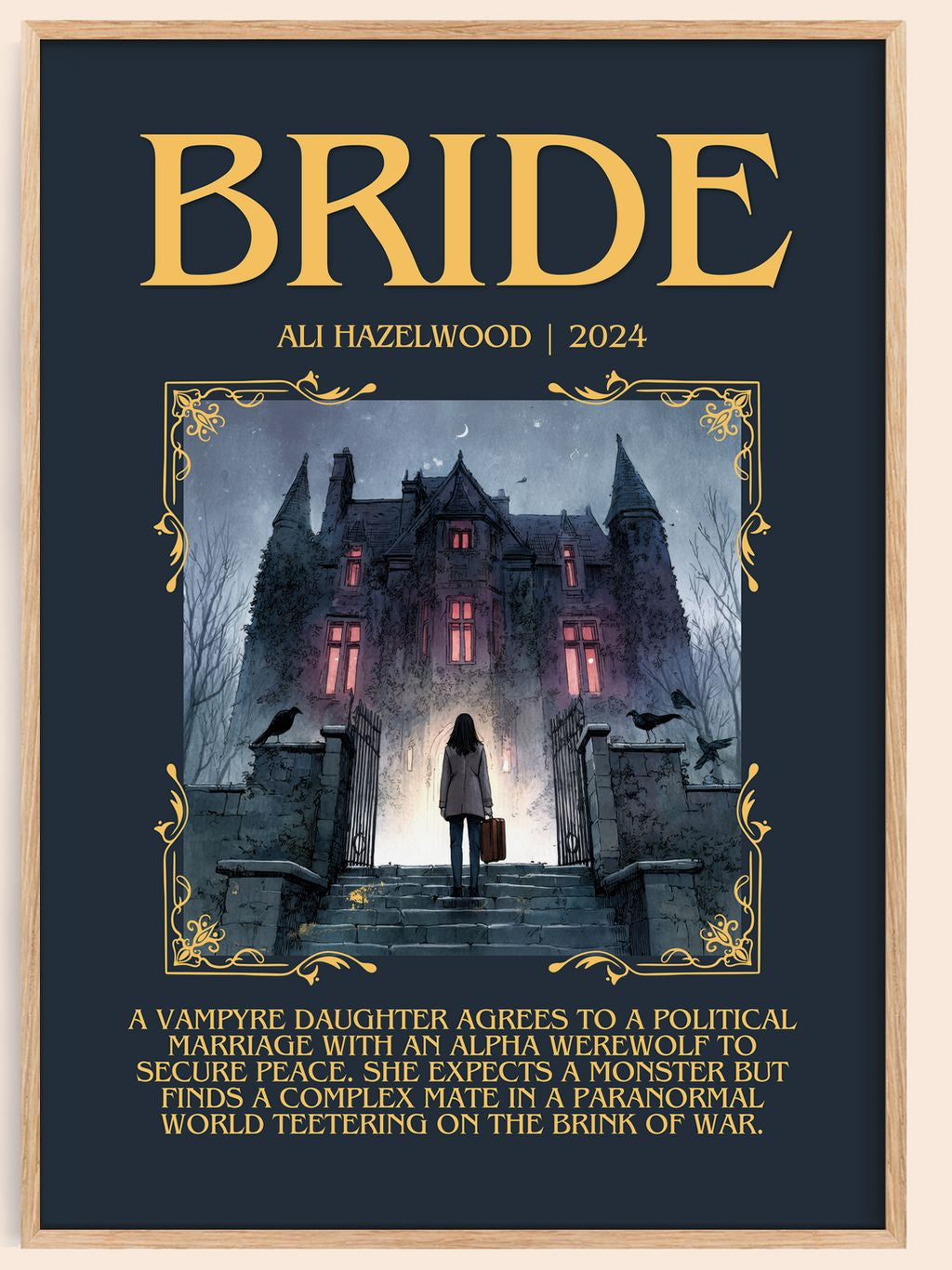 Bride Minimalist Book Poster by Ali Hazelwood – book poster