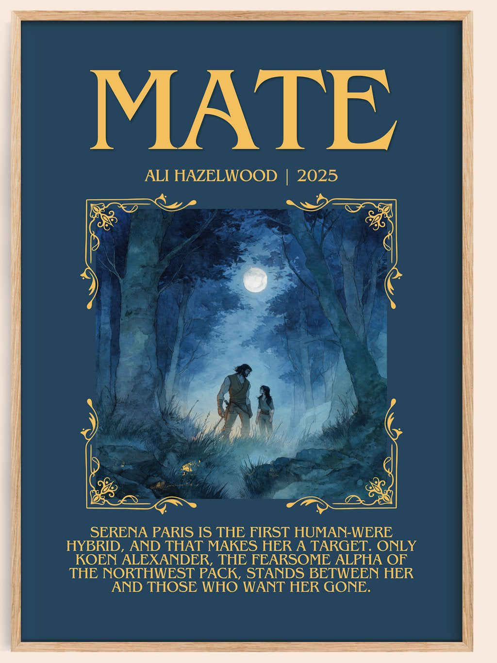 Mate Minimalist Book Poster by Ali Hazelwood – book poster