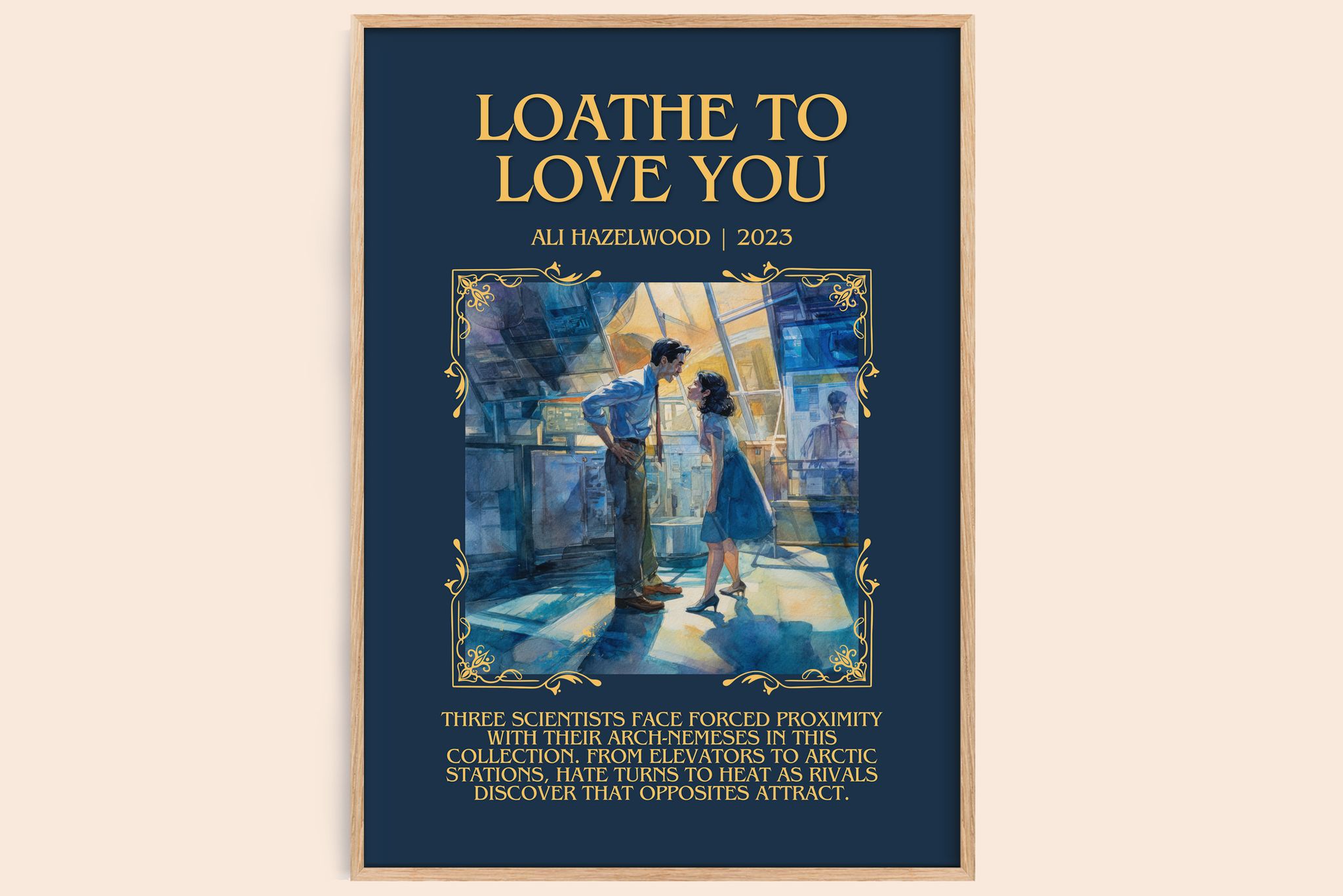 Loathe To Love You Minimalist Book Poster by Ali Hazelwood