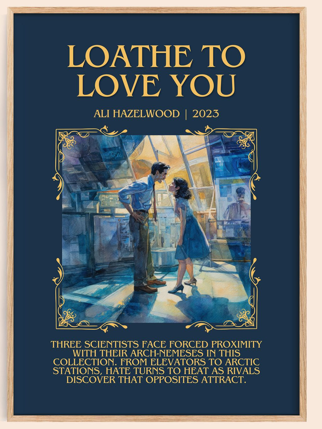 Loathe To Love You Minimalist Book Poster by Ali Hazelwood – book poster