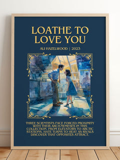 Loathe To Love You Minimalist Book Poster by Ali Hazelwood – image 2