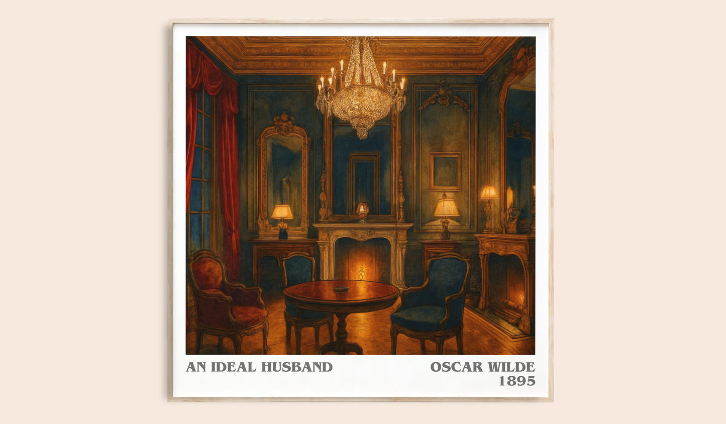 An Ideal Husband literary book poster by Oscar Wilde – framed literary art print