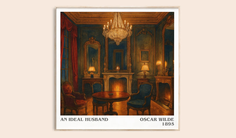 An Ideal Husband literary book poster by Oscar Wilde – framed literary art print