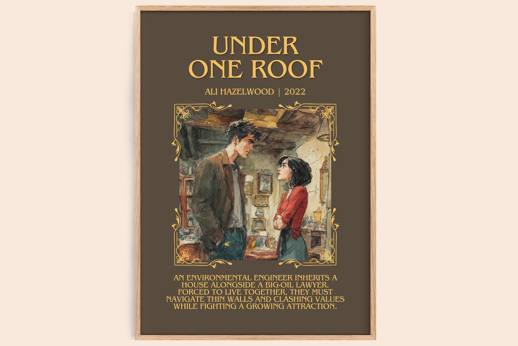 Under One Roof Minimalist Book Poster by Ali Hazelwood