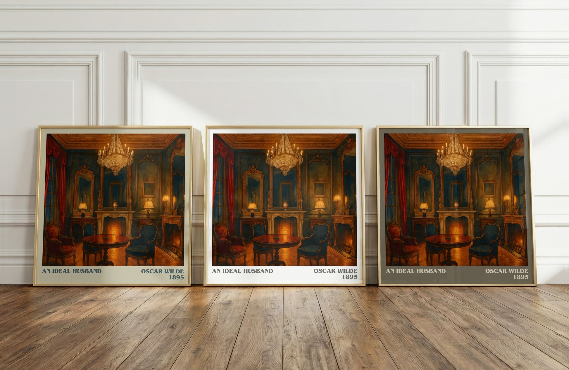 An Ideal Husband literary art print colour and style options – Oscar Wilde book art