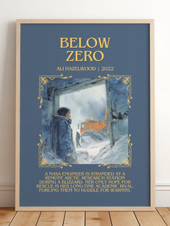 Below Zero Minimalist Book Poster by Ali Hazelwood – image 2