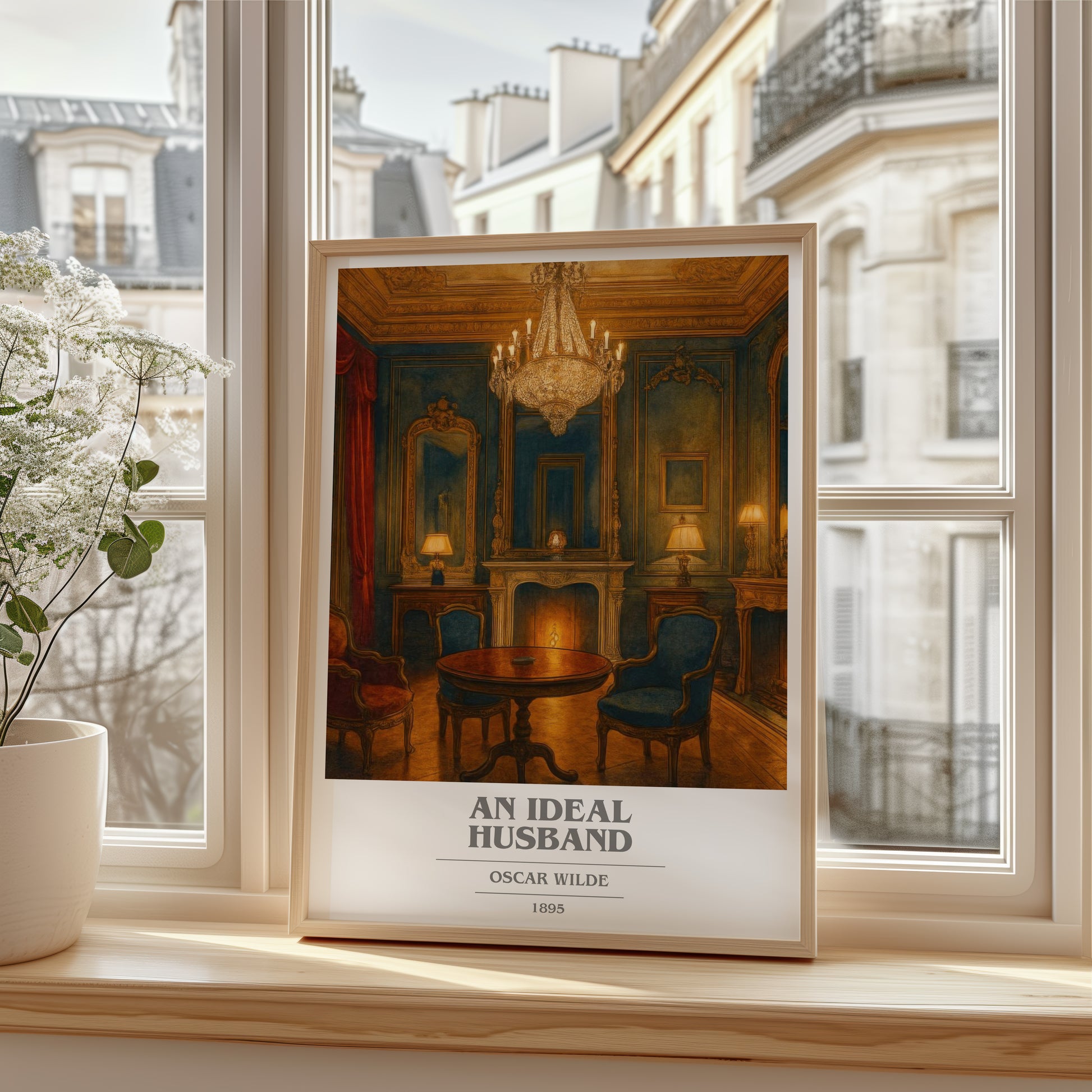 An Ideal Husband book cover poster colour and style options – Oscar Wilde book art