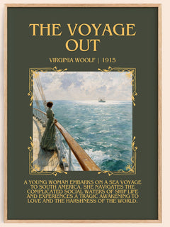 The Voyage Out Minimalist Book Poster by Virginia Woolf – image 1