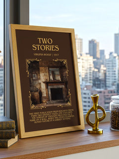 Two Stories Minimalist Book Poster by Virginia Woolf – image 3
