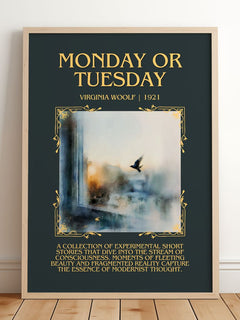 Monday Or Tuesday Minimalist Book Poster by Virginia Woolf – image 2