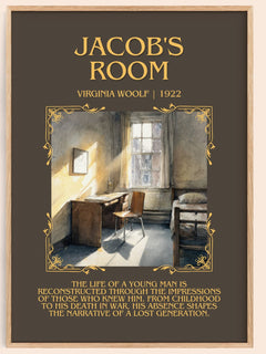 Jacob'S Room Minimalist Book Poster by Virginia Woolf – image 1
