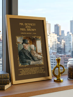 Mr. Bennett And Mrs. Brown Minimalist Book Poster by Virginia Woolf – image 3