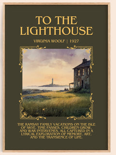 To The Lighthouse Minimalist Book Poster by Virginia Woolf – image 1
