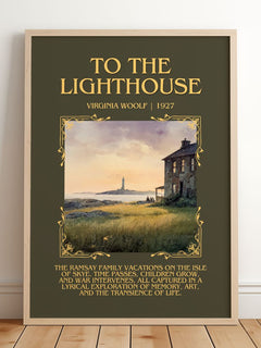 To The Lighthouse Minimalist Book Poster by Virginia Woolf – image 2