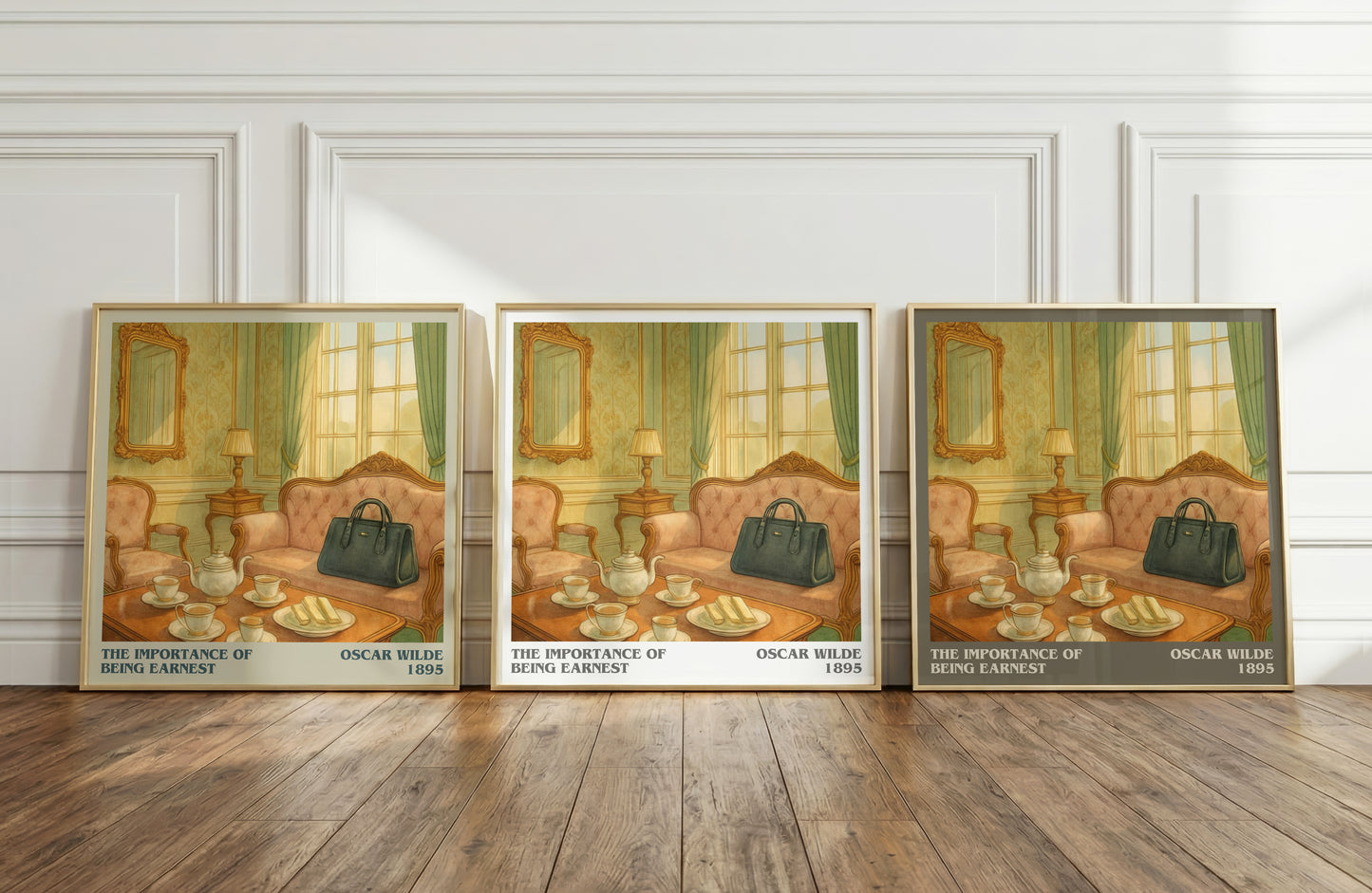 The Importance Of Being Earnest literary art print colour and style options – Oscar Wilde book art