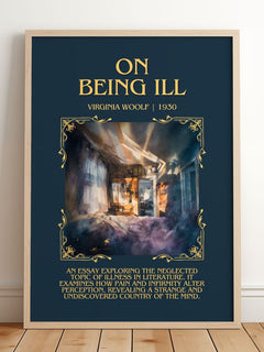 On Being Ill Minimalist Book Poster by Virginia Woolf – image 2