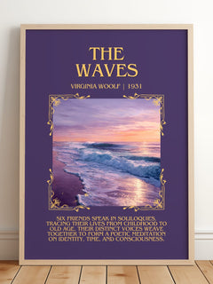 The Waves Minimalist Book Poster by Virginia Woolf – image 2