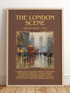 The London Scene Minimalist Book Poster by Virginia Woolf – image 2