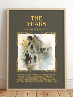 The Years Minimalist Book Poster by Virginia Woolf – image 2