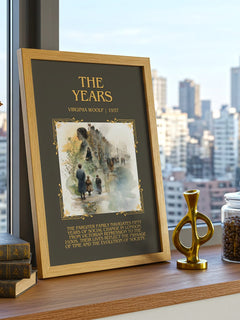 The Years Minimalist Book Poster by Virginia Woolf – image 3