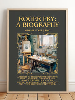 Roger Fry: A Biography Minimalist Book Poster by Virginia Woolf – image 2