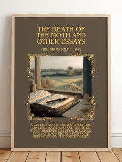 Death Of The Moth And Other Essays Minimalist Book Poster by V. Woolf – image 2